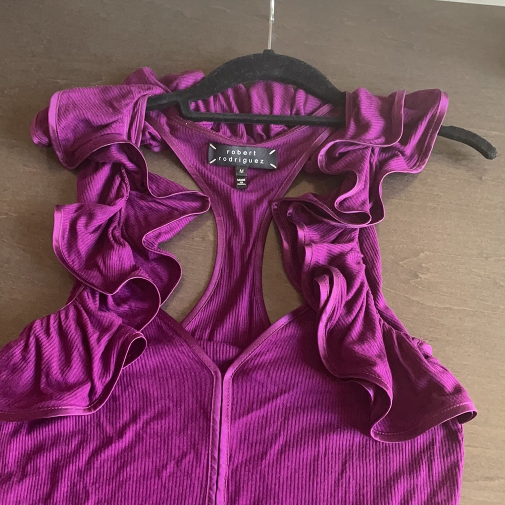 Robert Rodriguez Purple Ruffle Heaven Top 💜 - Picture 8 of 8
